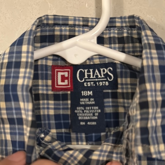 5 18M boys button-up bundle- wrangler, chaps and more - Picture 5 of 11